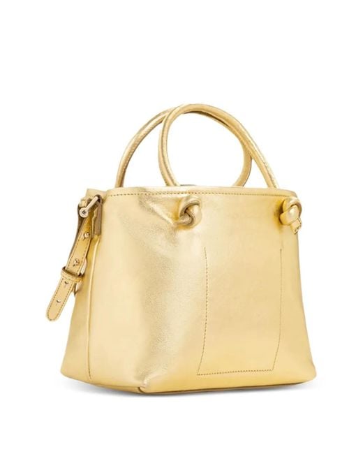 V73 Metallic Logo-Patch Tote Bag