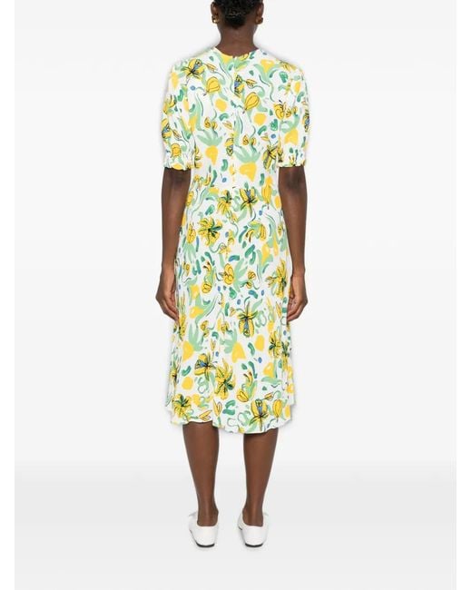 Diane von Furstenberg White Jemma Midi Dress