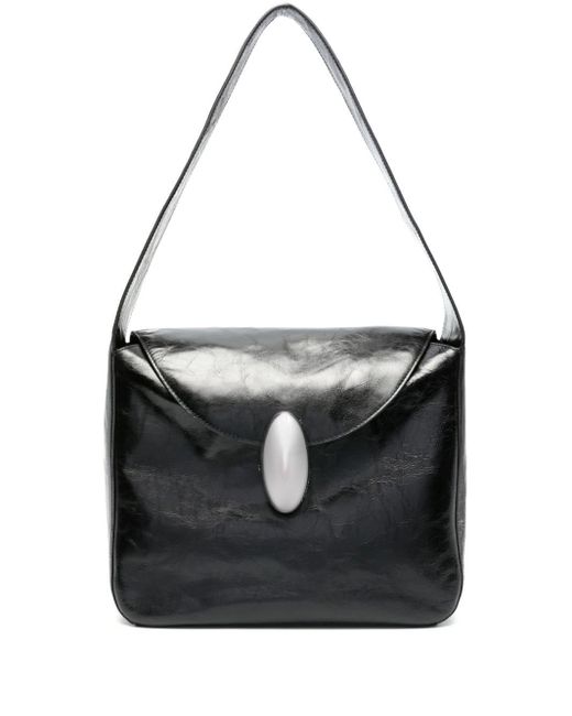 Alexander Wang Black Medium Dome Leather Shoulder Bag