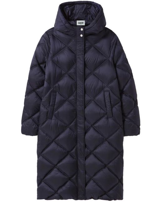 Claudie Pierlot Blue Hooded Padded Shell Coat