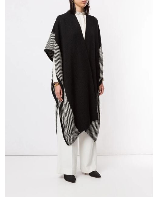 Voz Black Striped Edge Long Duster