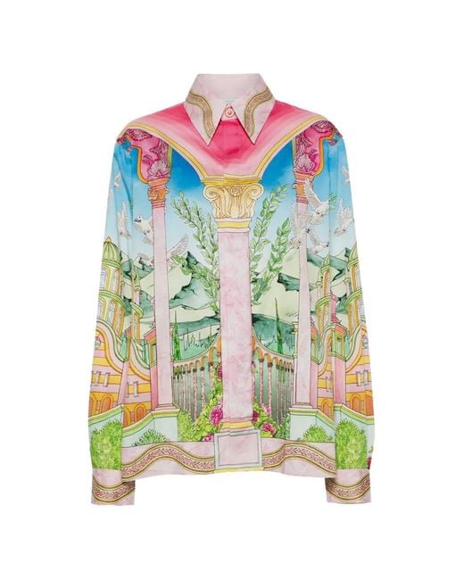 Casablanca Pink Le Jardin Ideal Shirt for men