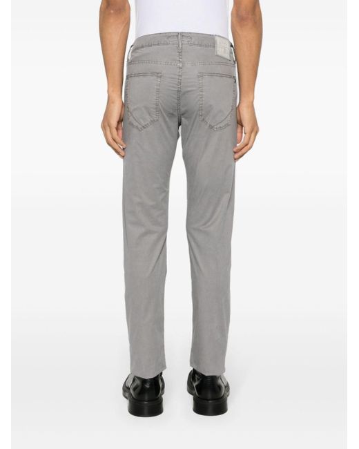 Incotex Gray Slim-cut Chino Trousers for men