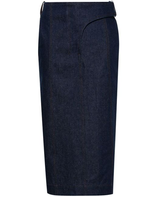 Falda midi La Jupe de-Nimes Obra Jacquemus de color Blue