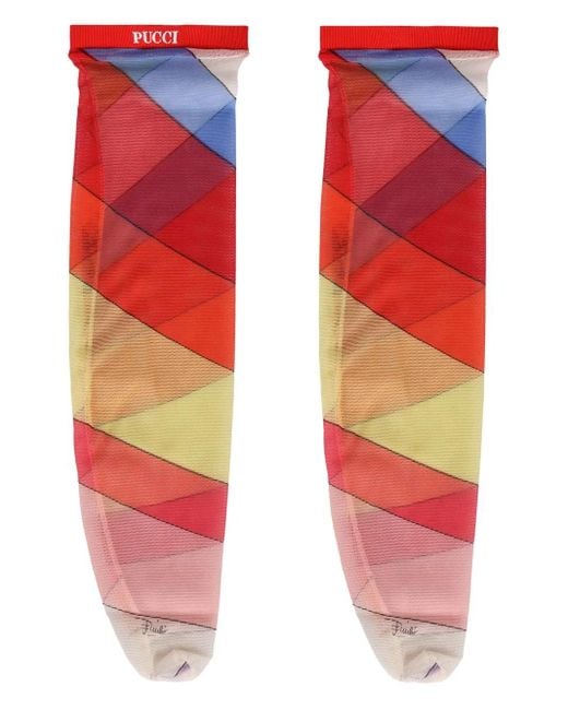 Calcetines estampados Emilio Pucci de color Red