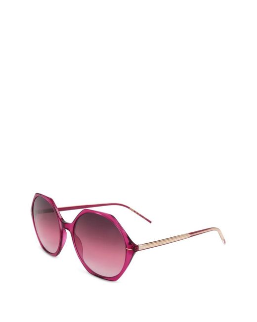 Boss Pink Geometric-Frame Sunglasses