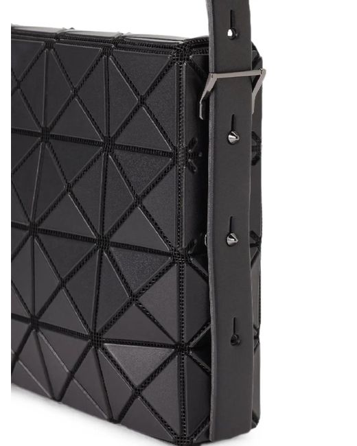 Issey Miyake Black Oblong Geometric-Panel Shoulder Bag