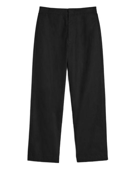 Jil Sander Black Cotton Trousers for men