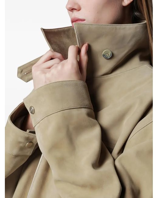 Halfboy Natural Kasia Suede Jacket