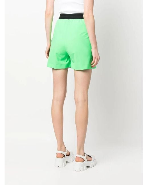 MSGM Shorts Met Logoband in het Green