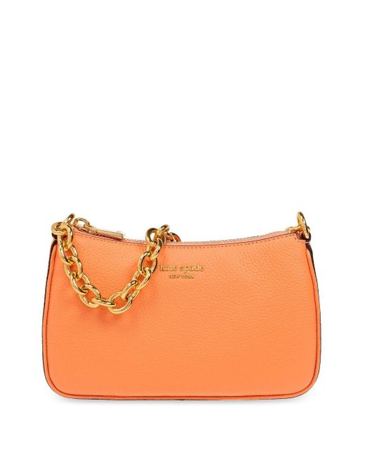 Kate Spade Orange Small Jolie Leather Crossbody Bag