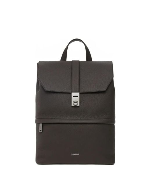 Sac À Dos À Boucle Gancini Ferragamo pour homme en coloris Black