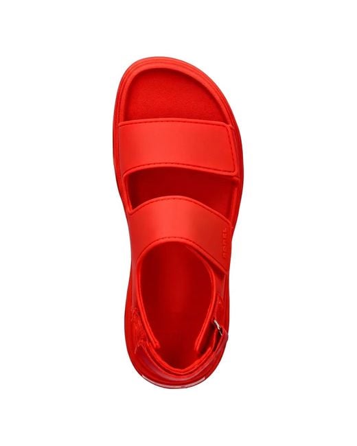 Sorel Red Strappy Flatform Sandals