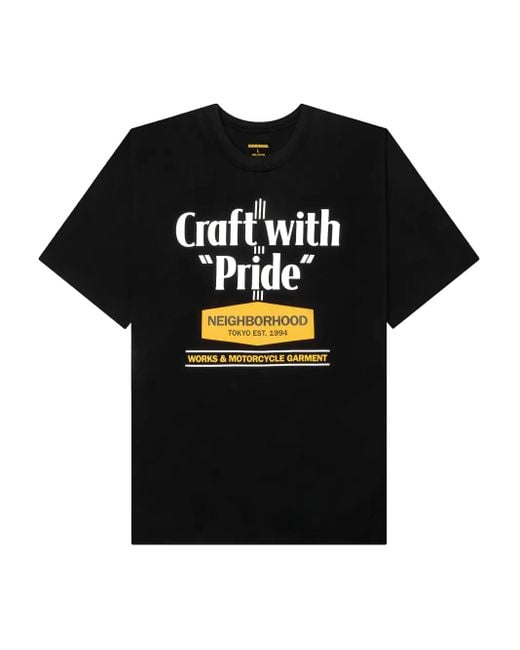 Neighborhood Craft With Pride T-Shirt in het Black voor heren