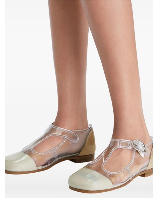 Tory Burch Violet フラットシューズ White