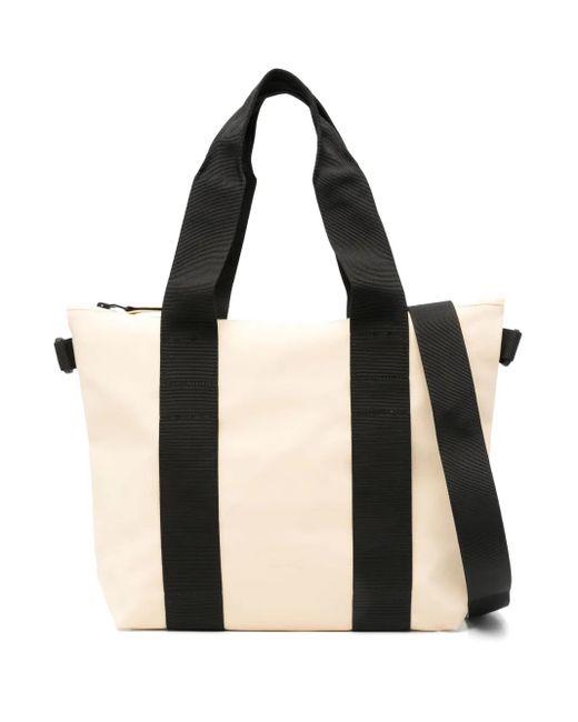 Rains Black Micro W3 Tote Bag