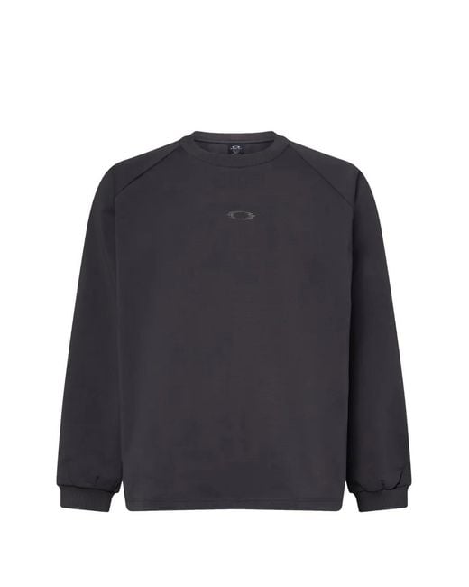 Oakley Blue Drawstring Crew-Neck Sweatshirt for men