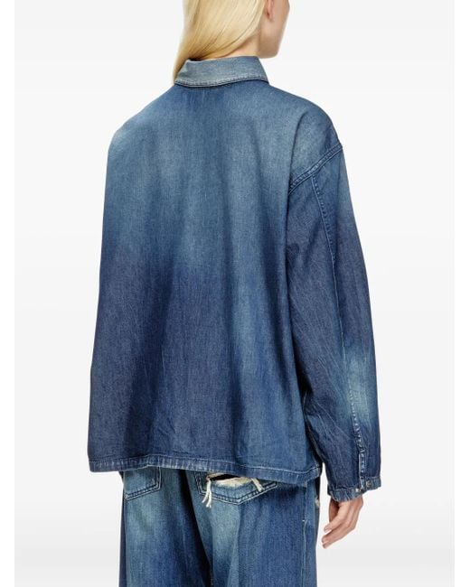 Chemise Henley DIESEL en coloris Blue