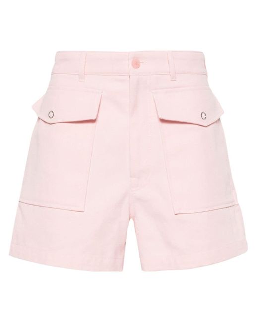 Acne Kurze Twill-Shorts in Pink für Herren