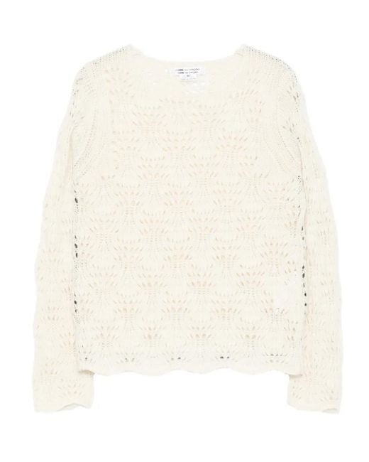 Comme des Garçons Natural Knitted Top