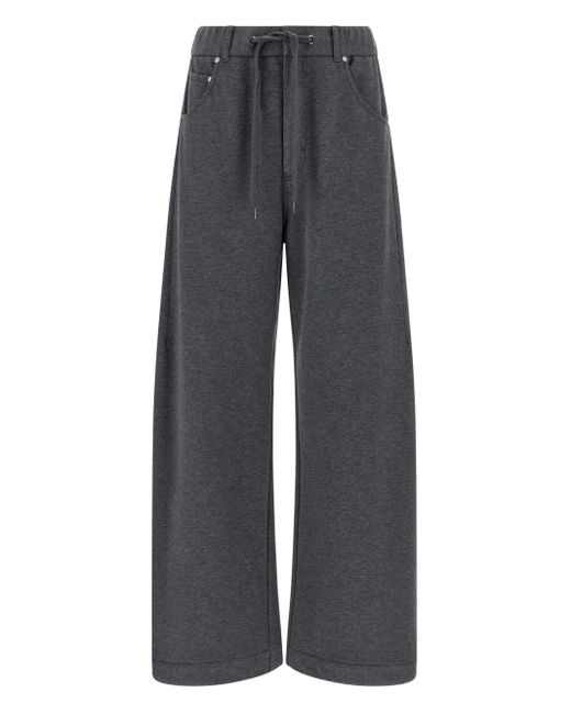 Brunello Cucinelli ドローストリング トラックパンツ Gray