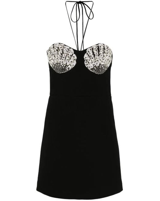 Rebecca Vallance Black Cordelia Mini Dress