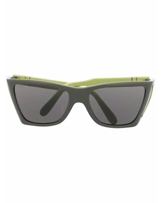 Persol Gray Colour-Block Square Frame Sunglasses for men