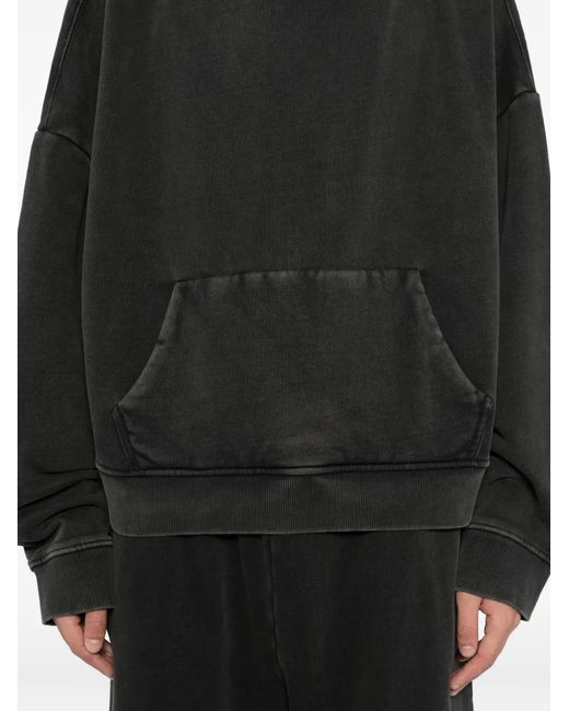 Entire studios Black Drop-Shoulder Hoodie