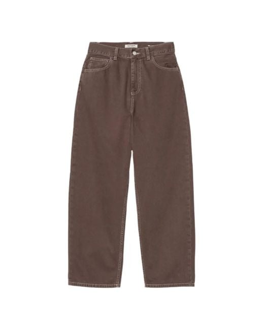 Carhartt Brown Brandon Straight-Leg Trousers