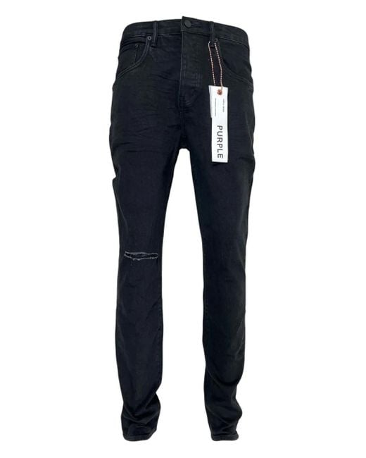 Purple Brand Black Five-Pocket Jeans for men