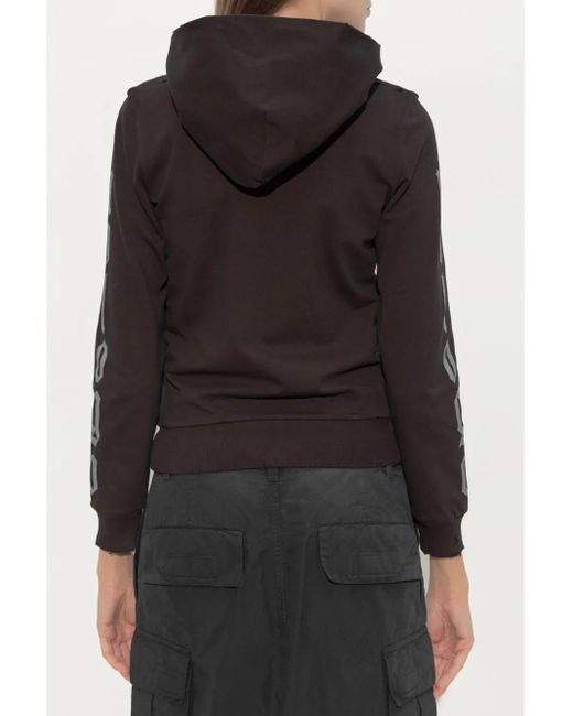 Balenciaga Black Logo Print Hoodie