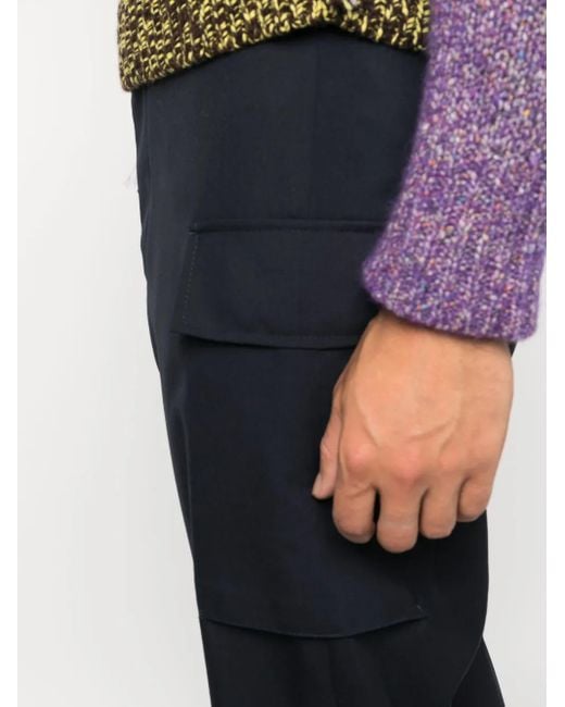 Marni Blue Classic Trousers for men