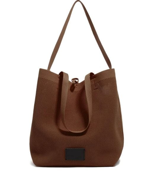 Bimba Y Lola Brown Großer Chihuahua Mesh-Tote Bag