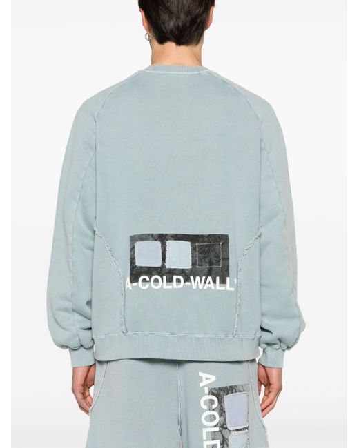 A_COLD_WALL* Blue Cubist Panelled Sweatshirt for men