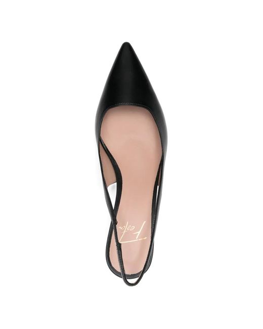 Festamilano Black Arabel Slingback Pumps
