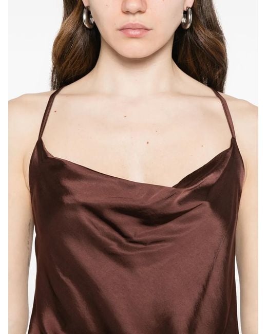 Top Con Spalline Incrociate di Dixie in Brown