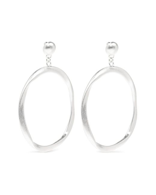 Cult Gaia White Serena Earrings