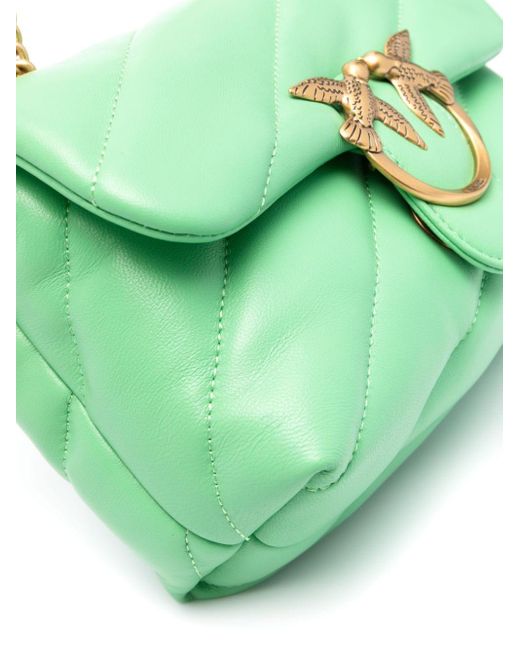 Pinko Green Mini Love Puff Cross Body Bag