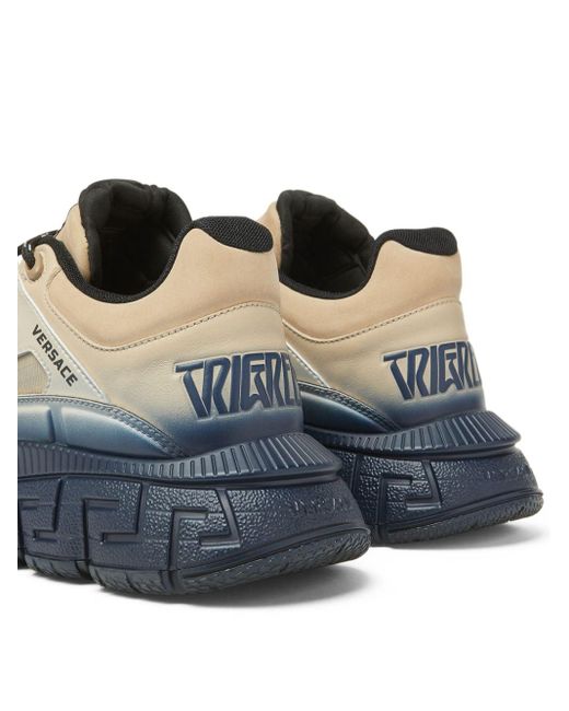 Versace Trigeca Sneakers aus Leder in Blue für Herren