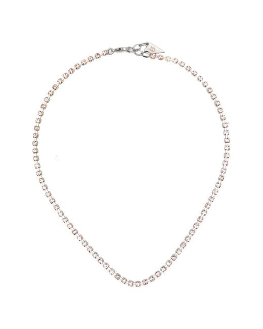 Forte_forte White Square-Stone Necklace