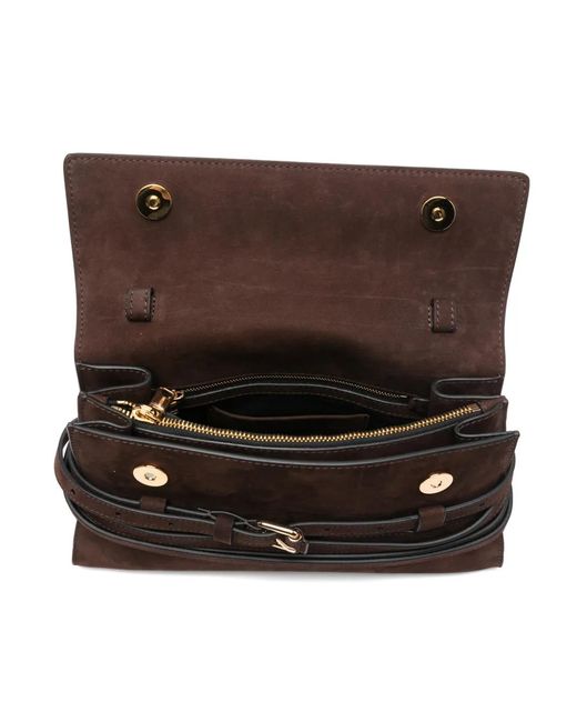 Moschino Black Buckle-Detail Cross Body Bag