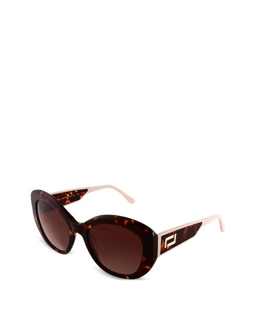 Lancel Brown Lunettes De Soleil À Monture Papillon