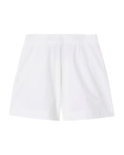LaDoubleJ White Cotton Shorts