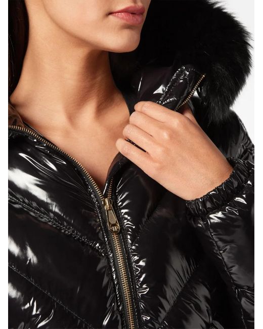 Philipp Plein フーデッド ダウンコート Black