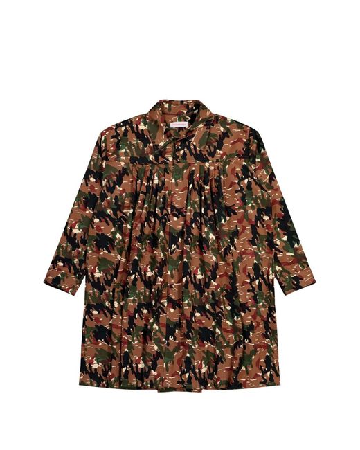 Walter Van Beirendonck Brown Painter Camouflage Pockets Coat for men