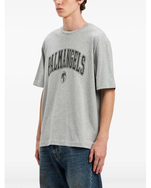 メンズ Palm Angels College Palm Tシャツ Gray