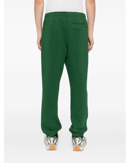 Lacoste Green Double-Face Pique Trousers for men