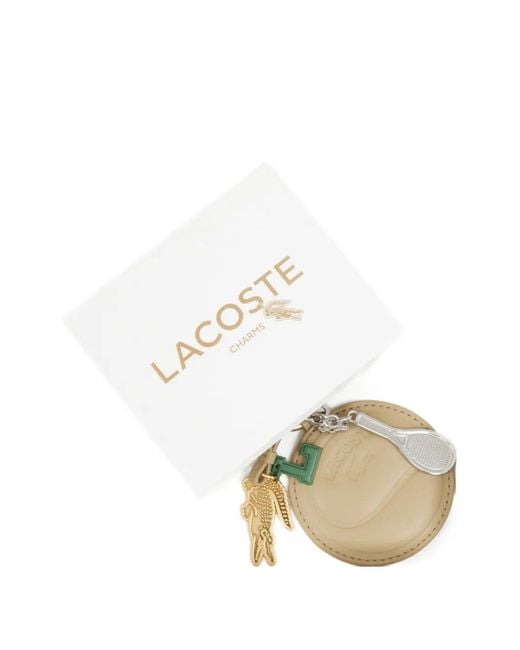 Lacoste Metallic Charm-Detail Keyring