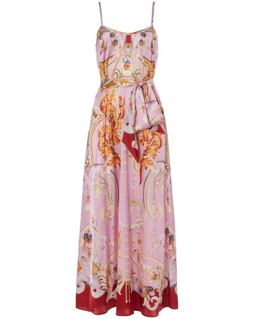 Robe-Nuisette À Imprimé Carline Temperley London en coloris Pink
