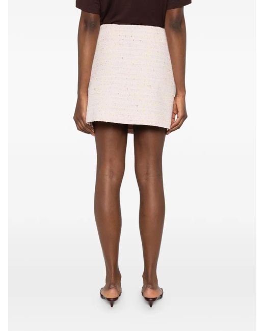 Manuel Ritz Pink Bouclé Mini Skirt